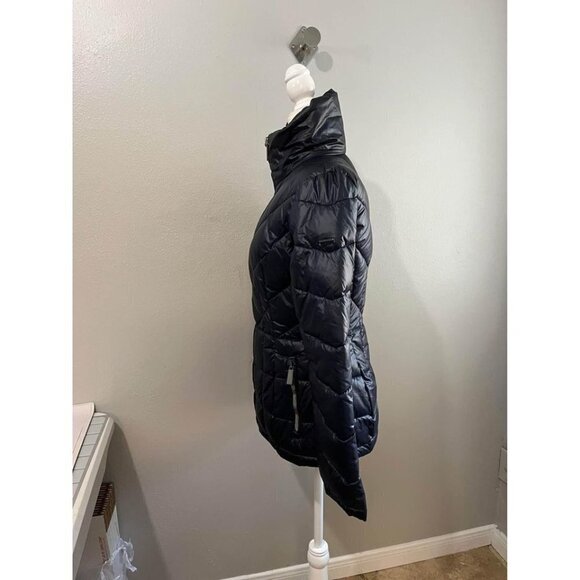 Kenneth Cole Navy Puffer Jacket Navy Blue Size XS - Picture 5 of 9